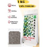 Sertifikalı 1 kg Glutensiz Doğal Katkısız Chia Tohumu Vegan Protein