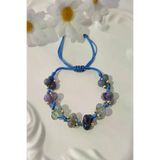 Sertifikali 3. Göz Çakrasi Doğaltaş Bileklik (Sodalit, Ametist, Lapis Lazuli, Florit, Labradorit)