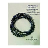 Sertifikali 6 Mm Lapis Lazuli Doğaltaş Kolye, Bileklik, Tespih