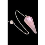 Sertifikalı Aaa+ Kalite Pembe Kuvars Taşı Pandül Sarkaç - 4 Cm
