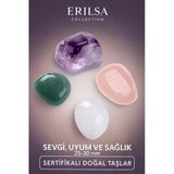 Sertifikalı Ametist Dumanlı Kuvars Pembe Kuvars Ve Karnelyan Doğal Taş Seti – Pozitif Enerji Set