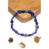 Sertifikalı Amorf Kesim Aaa+ Lapis Lazuli Taşı Bileklik - Afganistan