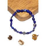 Sertifikalı Amorf Kesim Aaa+ Lapis Lazuli Taşı Bileklik - Afganistan