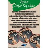 Sertifikalı Aytaşı & Güneş Taşı Doğal Taş Özel Tasarım El Yapımı Kolye