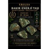 Sertifikalı Bakır Enerji Taşı Kütle - Malakit Krizokol Piritli Doğal Kaya 20-40 Mm Küçük Boy