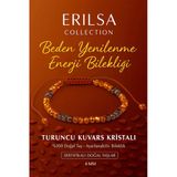 Sertifikalı Beden Yenilenmesi Ve Enerji Artışı Bilekliği - Turuncu Kuvars Kristali Doğal Taş 4Mm