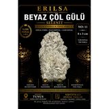 Sertifikalı Beyaz Çöl Gülü Selenit Taşı Kütle - 8X3 Cm Koleksiyonluk Doğal Tek Parça