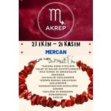 Sertifikalı Burç Taşı Akrep Burcu Mercan Taşı Bileklik