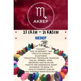 Sertifikalı Burç Taşı Akrep Burcu Sedef Taşı Bileklik
