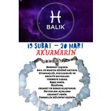 Sertifikalı Burç Taşı Balık Burcu Akuamarin Taşı Bileklik