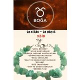 Sertifikalı Burç Taşı Boğa Burcu Yeşim Taşı Bileklik