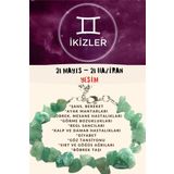Sertifikalı Burç Taşı Ikizler Burcu Yeşim Taşı Bileklik