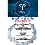 Sertifikalı Burç Taşı Koç Burcu Akuamarin Taşı Bileklik
