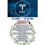 Sertifikalı Burç Taşı Koç Burcu Olivin Peridot Taşı Bileklik