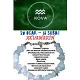 Sertifikalı Burç Taşı Kova Burcu Akuamarin Taşı Bileklik