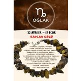 Sertifikalı Burç Taşı Oğlak Burcu Kaplan Gözü Taşı Bileklik