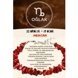 Sertifikalı Burç Taşı Oğlak Burcu Mercan Taşı Bileklik