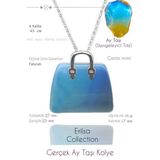 Sertifikalı Çanta Model Opal Taşı Kolye (Opalit Taşı)