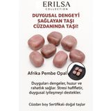 Sertifikalı Cüzdan Boy Afrika Pembe Opal Taşı Kütle - Sevgi ve Şefkat Duygularını Güçlendirir