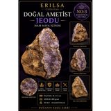 Sertifikalı Doğal Ametist Jeodu Taşı Kütle Ham Kaya İçinde Kristal Küme Koleksiyonluk Büyük Parça
