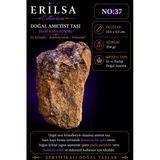 Sertifikalı Doğal Ametist Taşı İri Kristalli Ham Kaya Koleksiyonluk Dekoratif No37