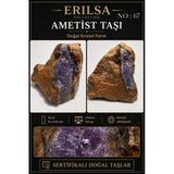 Sertifikalı Doğal Ametist Taşı Kristal Form Ham Kaya Parçası Uruguay No67