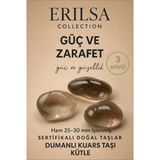Sertifikalı Doğal Dumanlı Kuvars Taşı Kütle – Denge Ve Güç Veren El Taşı 25-30 Mm - 3 Adetli