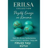Sertifikalı Doğal Firuze Taşı Kütle 30-35 Mm – Pozitif Enerji Ve Koruma
