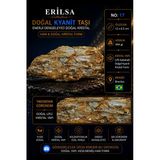 Sertifikalı Doğal Kyanit Taşı Ham Kristal Kütle Lifli Mineral Kaya No 17
