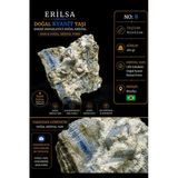 Sertifikalı Doğal Kyanit Taşı Kütle – Ham Kristal Dekoratif Mineral Parçası No8 Vitrin