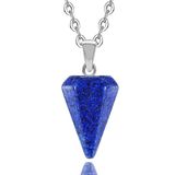 Sertifikalı Doğal Lapis Lazuli Taşı Doğal Taş Pandül Kolye