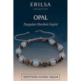 Sertifikalı Doğal Opal Taşı Bileklik – Duyguları Canlandıran El Yapımı Şık Tasarım Takı