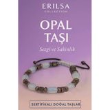 Sertifikalı Doğal Opal Taşı Bileklik - Sezgi Gücü ve İçsel Sakinlik Veren Şık Takı