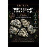 Sertifikalı Doğal Piritli Kuvars Bereket Taşı Ham Kristal 40-60 Mm Orta Boy