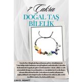 Sertifikalı Doğal Taş 7 Çakra Bileklik Özel Tasarım El Yapımı Asansör Kilit Sistemi