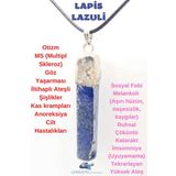 Sertifikalı Doğal Taş Lapis Lazuli Kolye Zincir Hediyeli