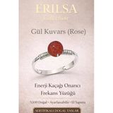 Sertifikalı Enerji Kaçağı Onarıcı Frekans Yüzüğü – Gül Kuvars (Rose) Ayarlamalı Boğa Yengeç Terazi