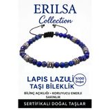 Sertifikalı Fasetli AAA+ Terahertz ve Lapis Lazuli Taşı Bileklik – İnce Model BilgelikTaşı
