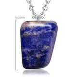 Sertifikalı Ham Doğal Işlenmemiş Lapis Lazuli Taşı Kolye