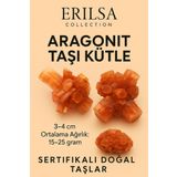 Sertifikalı Ham İşlenmemiş Aragonit Taşı Kütle - El Taşı - Topraklanma, Sabır Duygusal Denge Taşı