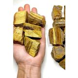 Sertifikalı Ham Işlenmemiş Doğal Kaplan Gözü Taşı Kütle (4-5 Cm)