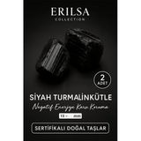 Sertifikalı Ham İşlenmemiş Doğal Turmalin Taşı Kütle 2’Li Set – Negatif Enerji Koruma