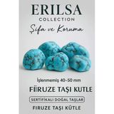 Sertifikalı Ham İşlenmemiş Firuze (Turkuaz) Taşı Kütle – İran Firuze 40-50 Mm
