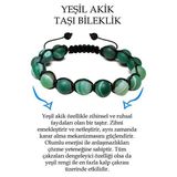 Sertifikalı Ham Işlenmemiş Yeşil Akik Taşı Bileklik