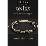 Sertifikalı Ham Oniks Doğal Taşı Bileklik – Güç Ve Koruma Sağlayan Unisex