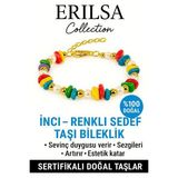 Sertifikalı İnci ve Renkli Sedef Taşı Bileklik – Duygusal Denge ve Şıklık