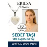 Sertifikalı Kalp Model Swarovski Taşlı Sedef Taşı Kolye – Sevgi ve Şefkati Artıran Takı