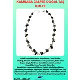 Sertifikalı Kambaba Jasper Doğal Taş Özel Tasarım Kolye Aaa Kalite