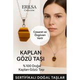 Sertifikalı Kaplan Gözü Doğal Taş Kolye – Cesaret Özgüven Denge Ve Enerji Taşı