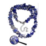 Sertifikalı Kırık Taşlı Aaa+ Lapis Lazuli Taşı Doğal Taş Kolye